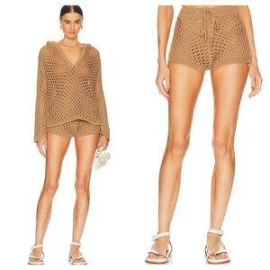 New! MISA x Revolve Jonie/ Daisy Crochet Shorts 🤎 Small NWT!